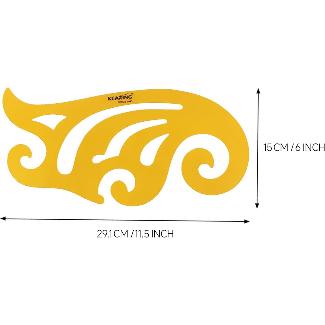 Kearing French Curve Ruler Template: Geometric Drawing Tool - Etsy
