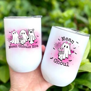 Mean Ghoul Wine Tumbler | Halloween Stanley Cup Accessory | Mean Ghouls Era | Summerween Drinkware | Fall Party Gift