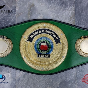 IBO Replica Boxing Championship Belt: 3D Die-Cast, Adult Size