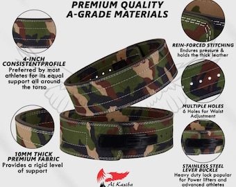 Gewichthebergürtel 10 mm Gym Powerlfing Training Leder Hebelgürtel