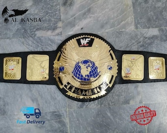 Grote replicariem Eagle Championship Wrestling: rundleer, messing platen