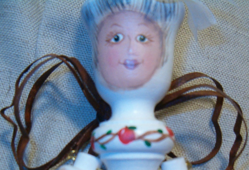 Handmade Painted Wooden Collectable Teacher Angel image 0