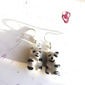Cute panda earrings