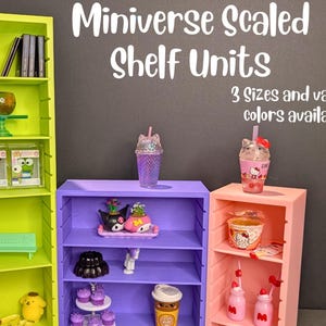 1:6 Scaled Mini Shelf Units | Miniverse Display | Miniverse Kitchen | Miniverse Furniture | 3D Printed