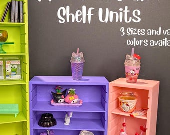 1:6 Scaled Mini Shelf Units | Miniverse Display | Miniverse Kitchen | Miniverse Furniture | 3D Printed