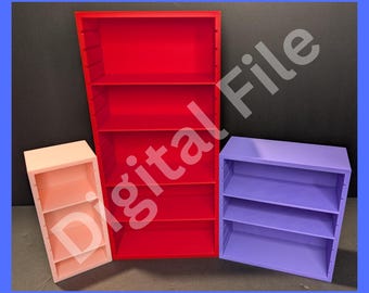 DIGITAL FILE | 1:6 Scaled Mini Shelf Units | Miniverse Display | Miniverse Kitchen | Miniverse Furniture | 3D Printed