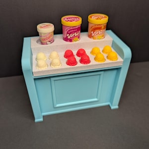 1:6 Scaled Ice Cream Parlor (Small) | Miniverse Display | Miniverse Ice Cream | Miniverse Furniture | 3D Printed