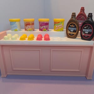 1:6 Scaled Ice Cream Parlor | Miniverse Display | Miniverse Ice Cream | Miniverse Furniture | 3D Printed