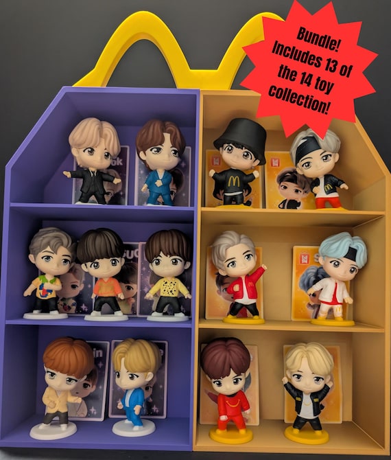 BUNDLE Supersized BTS X Tinytan Display W/ 13 Toys | Happy Meal