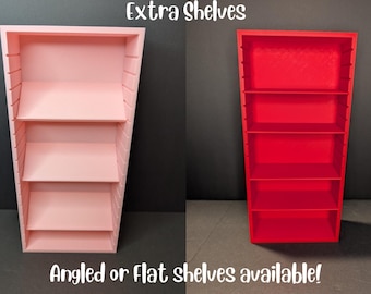 1:6 Scaled Extra Shelves ONLY (Flat or Angled) | Miniverse Display | Miniverse Furniture | 3D Printed