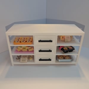 1:6 Scaled Kitchen Island (w/ Open Display) | Miniverse Display | Miniverse Kitchen | Miniverse Furniture | 3D Printed