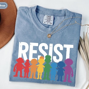 Resist Shirt, Political Protest Shirt, Pride LGBT Protest Shirt, Protect PBS, Save Public Broadcasting, Hands-Off Tee, Social Justice Shirt