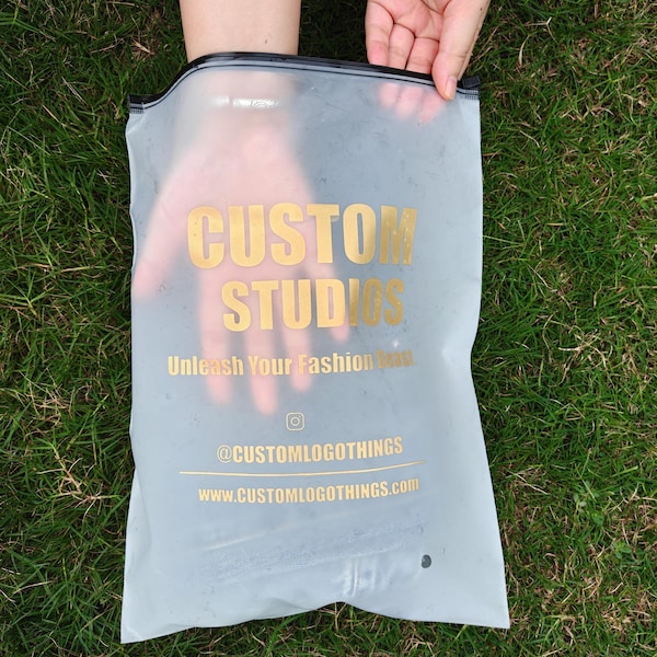 5-500 Custom Frosted Bags, High Quality Garment Plastic Bags, Custom Polyethylene Mailing Bags, Custom Zipper Bags
