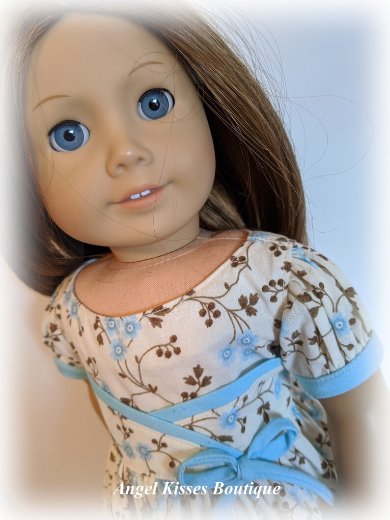 Fifties Flair Floral Print Dress Fits American Girl or Similar Etsy