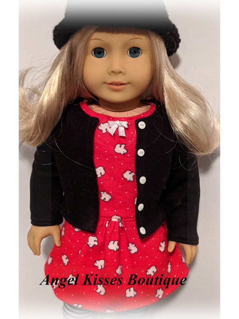 18 Inch Doll Clothes Fits American Girl, Our Generation and Similar Dolls Cozy 4-Piece Winter Polar Bear Outfit image 4