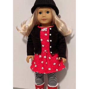 18 Inch Doll Clothes Fits American Girl, Our Generation and Similar Dolls Cozy 4-Piece Winter Polar Bear Outfit image 2