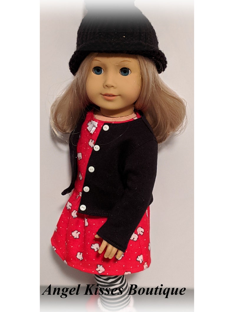 18 Inch Doll Clothes Fits American Girl, Our Generation and Similar Dolls Cozy 4-Piece Winter Polar Bear Outfit image 7