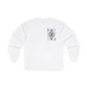 Camiseta vintage King of Hearts manga longa