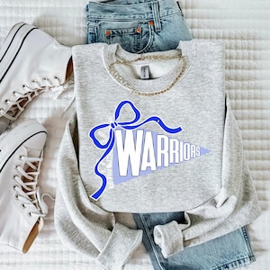 Banderín de los Warriors PNG / Diseño de espíritu escolar de cuadros vichy y encaje amarillo dorado/blanco / Día del juego de los Warriors PNG / Espíritu de equipo de los Warriors Png