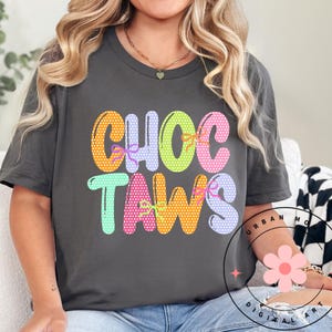 Polka Dot & Bows Choctaws PNG | Choctaws School Mascot Sublimation Design | Coquette designs | Choctaws PNG | Spirit Wear