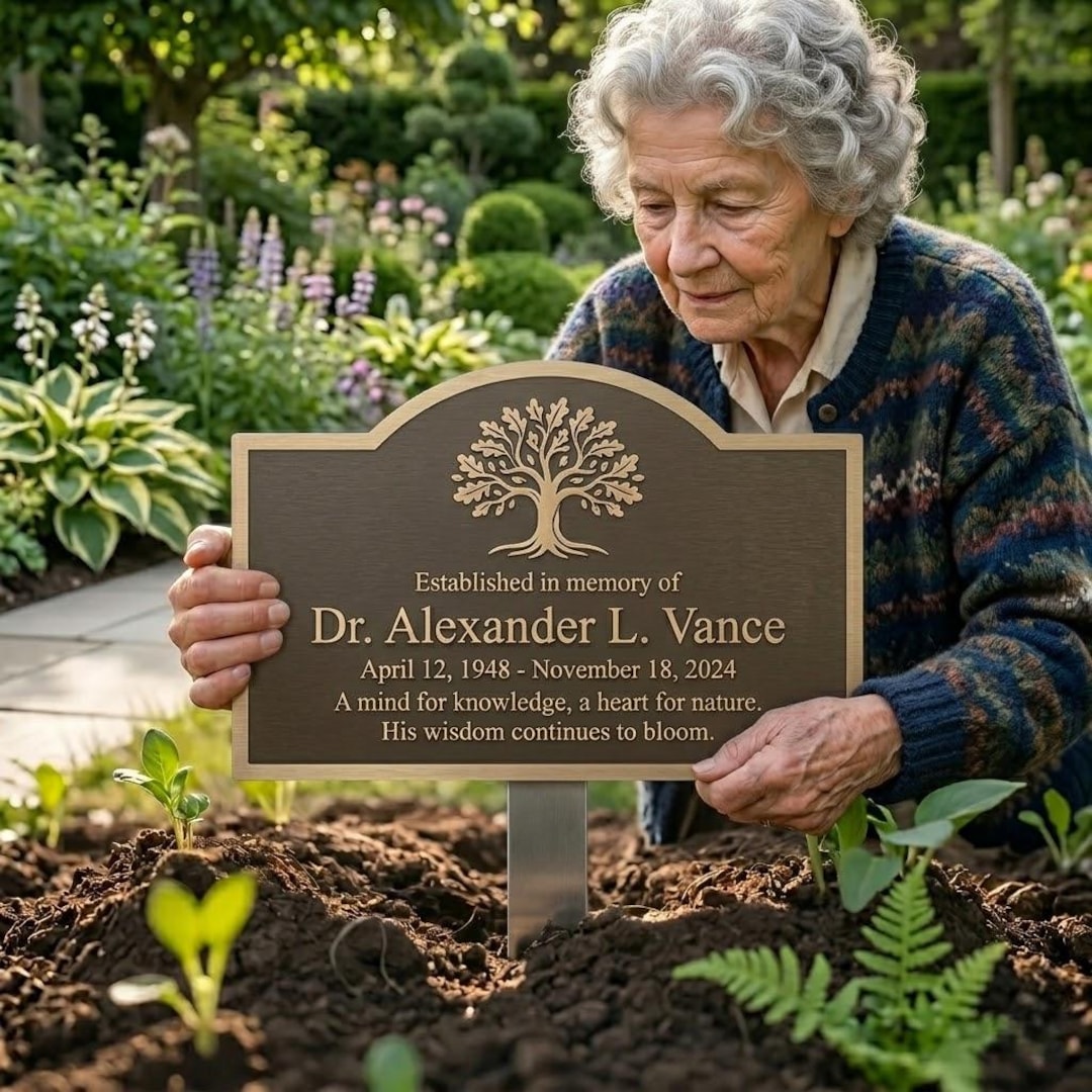 Tree Memorial Metal Sign, Personalized in Memory Plaque, Custom Name ...
