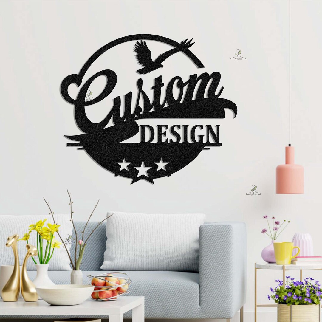 Custom Design Metal Art, Personalized Metal Wall Decor, Logo Design ...