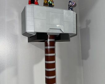 3D Printed Wall Mount for LEGO Thor's Hammer – Invisible Mjölnir Display