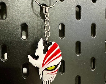 Ichigo Hollow Mask Keychain: Bleach Anime Cosplay Accessory