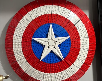 3D Printed Wall Mount for LEGO Captain Shield