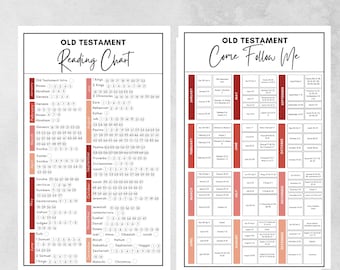 Come Follow Me 2026 Old Testament Study Bundle: Reading Chart & Bookmark (PDF Download)