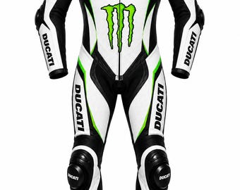 ドゥカティ レーシングスーツ | ワンピース モーターサイクル レザー スーツ | モーターサイクル レーシング ギア | トラック レーシング スーツ | バイカー プロテクター スーツ