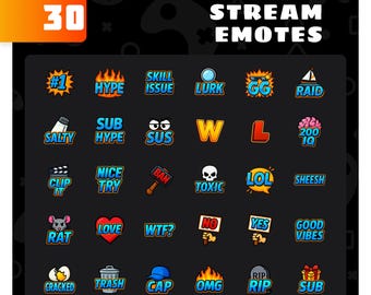 Emotes de texto para Twitch/Transmisión: conjunto de emoticonos de texto para Twitch, YouTube, Discord y redes sociales