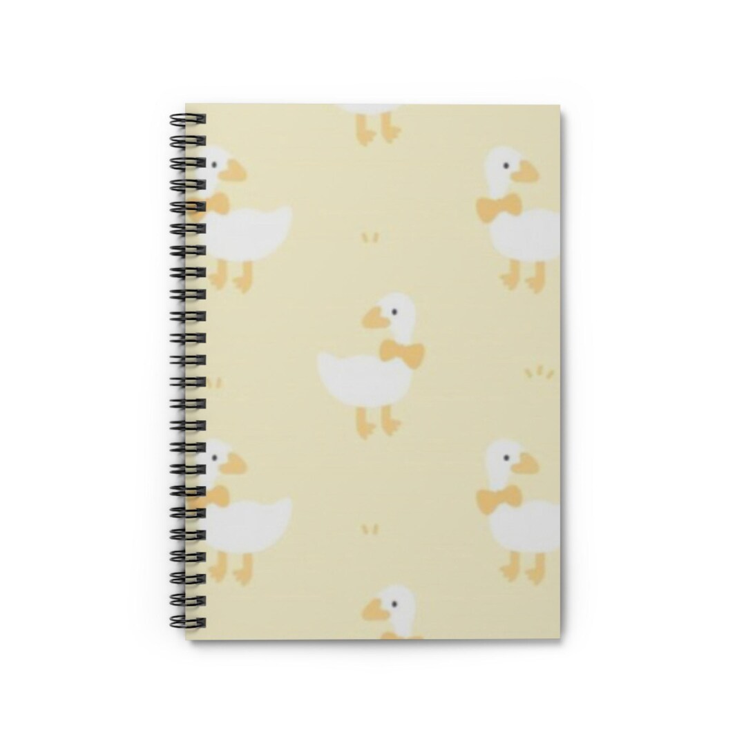 Charming Duck Spiral Notebook - Perfect for Students, Journaling, Gift ...