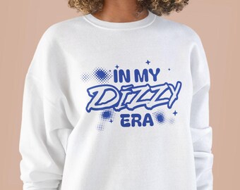 In My Dizzy Era Sweater, Funny MS Vertigo Awareness Shirt, PPPD Support Top, POTS, Vestibular, Migraine Unisex Dizziness Crewneck Sweatshirt