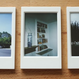 Magnetic Instax Mini & Square Photo Frames, Set of 3 | Polaroid Fridge Picture Frame | Refrigerator Magnet