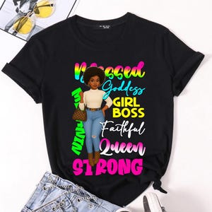 Sublimación afrocéntrica de Girl Boss / Gráfico de reina de la melanina / Clipart de mujer negra con nudos bantúes / Impresión de empoderamiento para camisetas, tazas y revistas