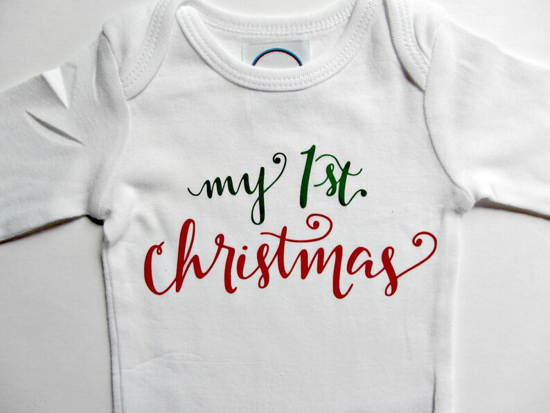 First Christmas Baby Outfit My First Christmas Baby Leggings Etsy