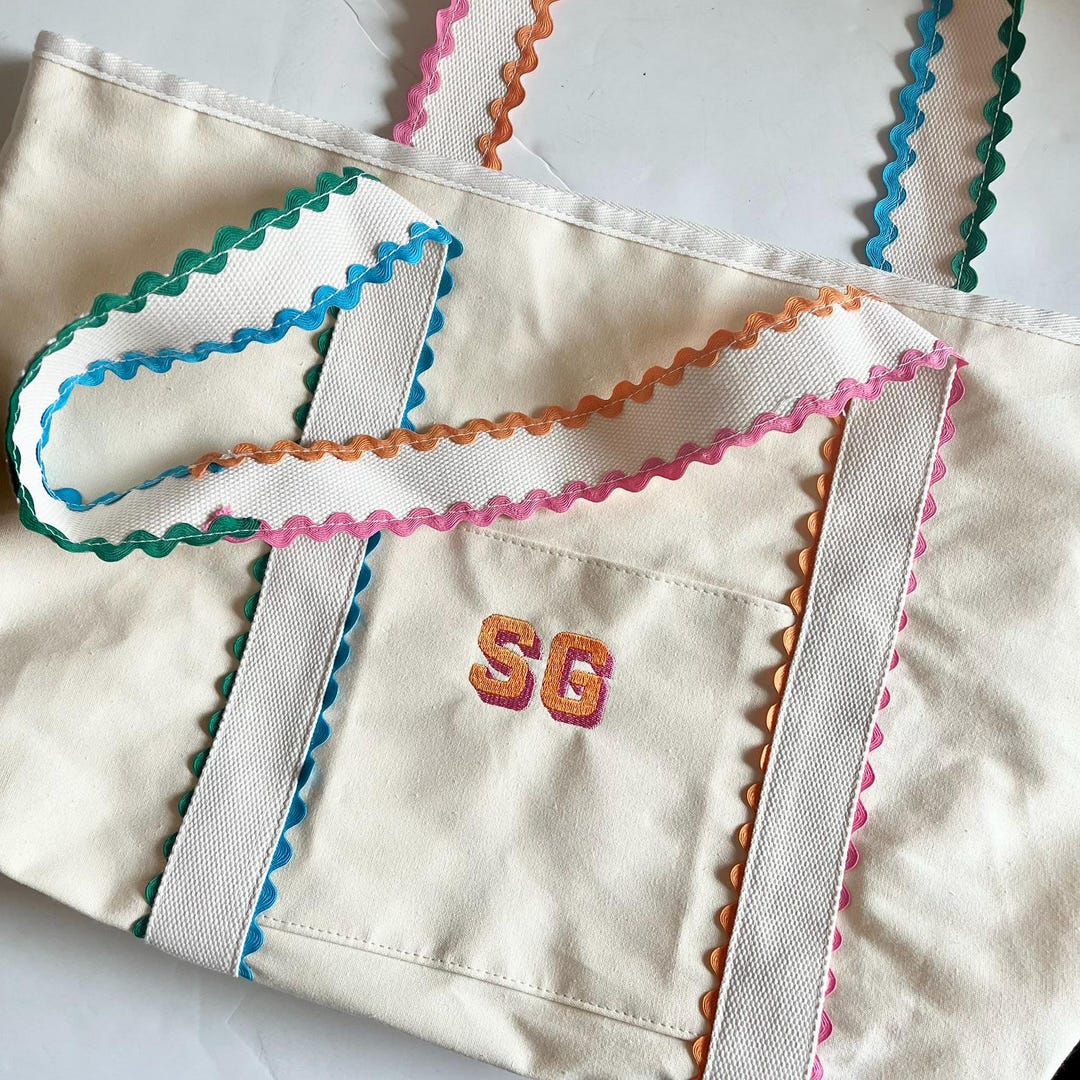 Enamel Triangle-Logo Tote Bag