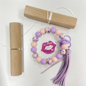 Wood Knot Grippers Engraved Beading Tool for Secure Tying of Beads Wristlets and Keychains Keychainbar