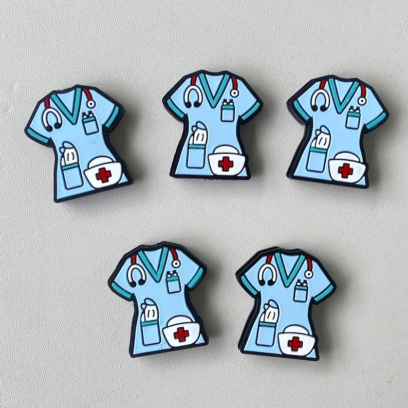Zestaw do samodzielnego wykonania długopisu z koralikami w kolorze różowo-niebieskim i żółto-zielonym: silikonowe koraliki do samodzielnego wykonania 5 Focals Light Blue
