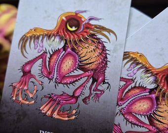 INSECT TOKEN mtg proxy - Mortasheen flea monster art, not AI