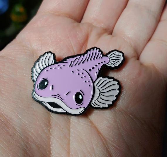 Happy Healthy Blobfish Enamel Pin!