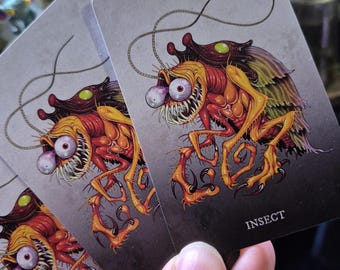 INSECT TOKEN mtg proxy - Mortasheen cockroach monster art, not AI