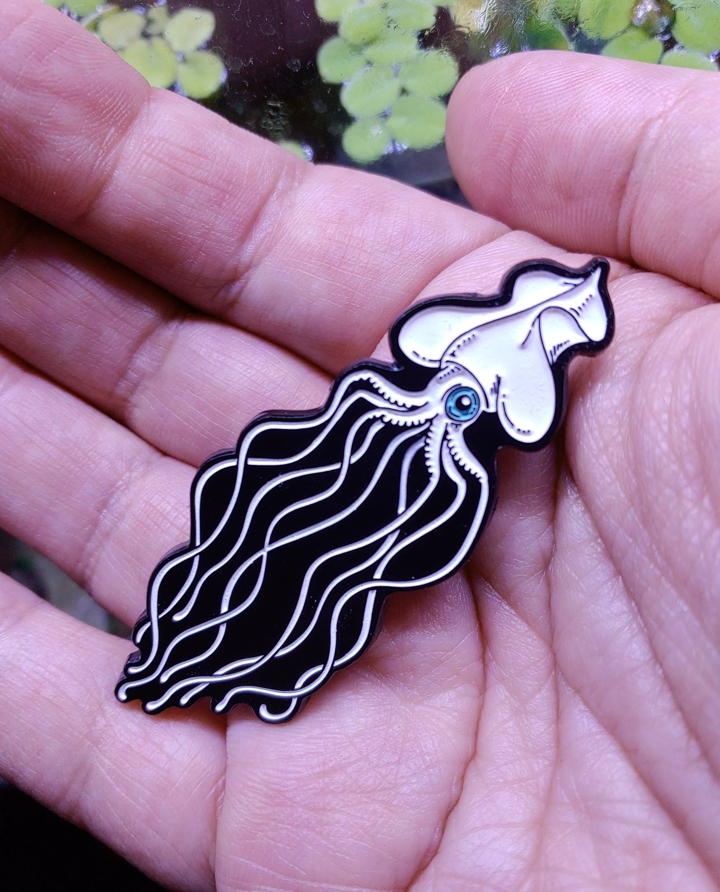 Happy Healthy Blobfish Enamel Pin!