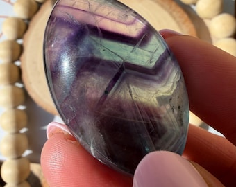 Rainbow Fluorite Palm Stone