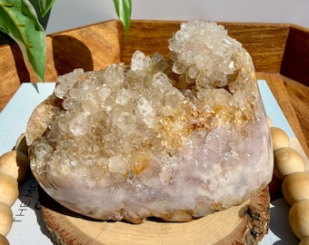 Pink Amethyst Cluster with Flower Bloom | Minas Gerais, Brazil |