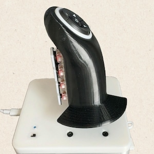 Unique Joystick Keypad for Gamers, Original Design Gaming with Keyboard, Programmable keys, Custom key mappable, Black, Everyone Disabled