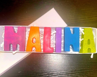 Personalized Name Crayons | Custom Letter Crayons, Kids Art Supplies