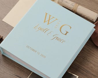 Dusty Aqua 4x6 Photo Album | Handmade  Personalized | Family, Wedding & Anniversary Gift