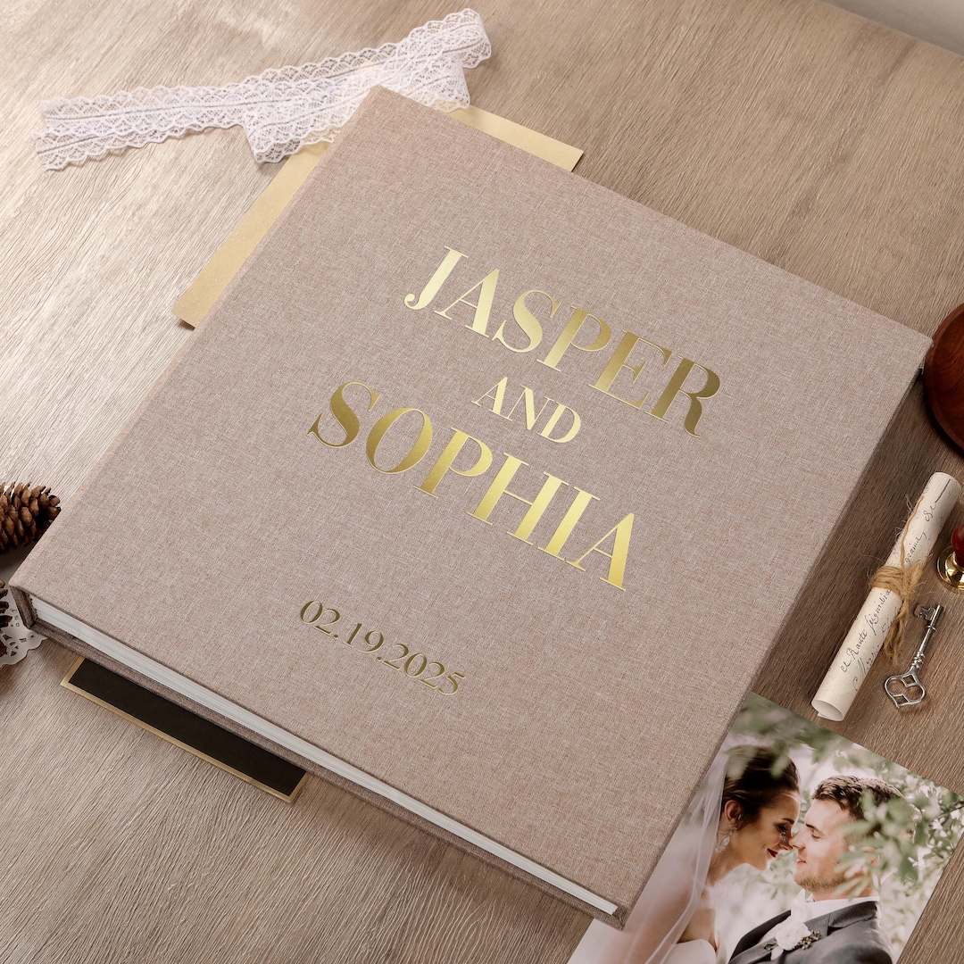 Handmade Insert-style Photo Album | Personalized Wedding Memory Book - Etsy